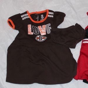 Girls NFL Cleveland Browns football Dress 2T